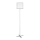 Rabalux - Stojeća lampa 1xE27/40W/230V bela/srebrna