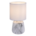 Rabalux - Stona lampa 1xE14/40W/230V bela/mermerni dekor