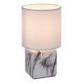 Rabalux - Stona lampa 1xE14/40W/230V bela/mramorni dekor