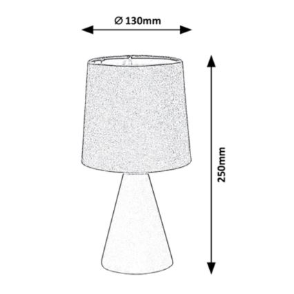 Rabalux - Stona lampa 1xE14/40W/230V bež