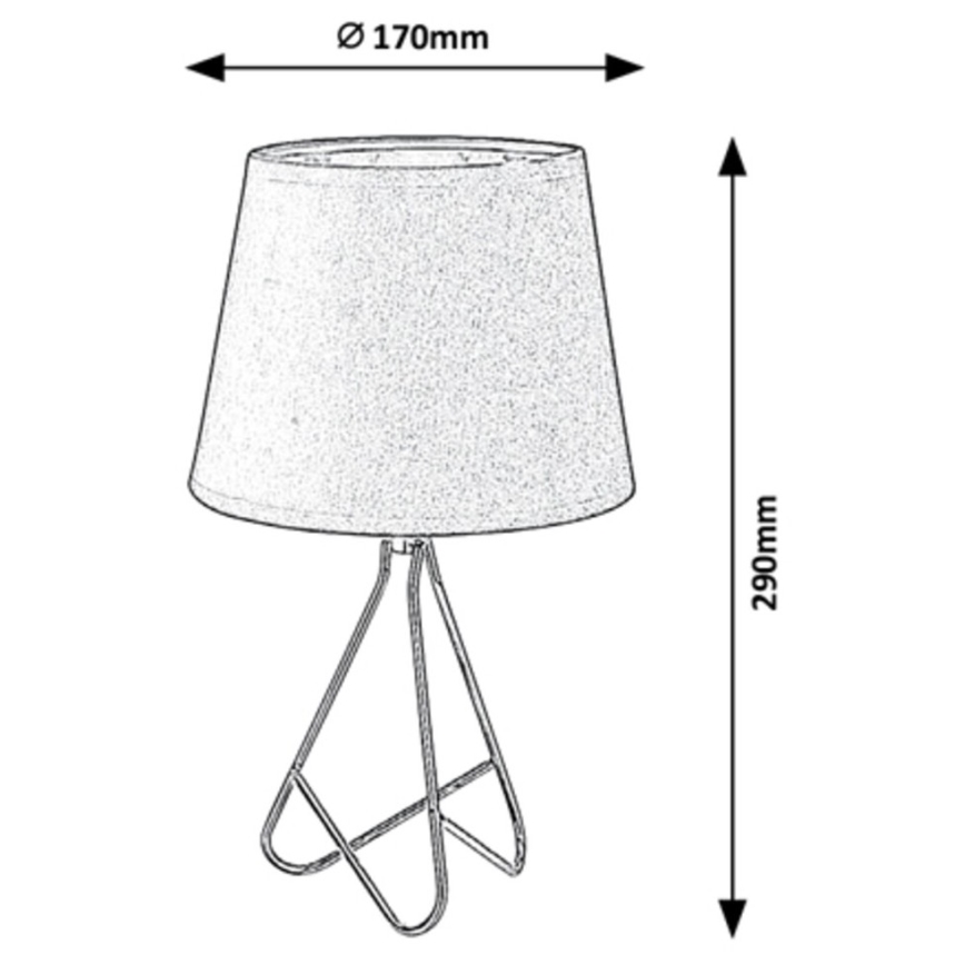 Rabalux - Stona lampa 1xE14/40W/230V crna/zlatna