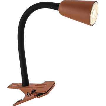 Rabalux - Stona lampa sa klipsom 1xGU10/7W/230V narandžasta