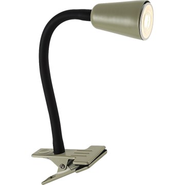 Rabalux - Stona lampa sa stezaljkom 1xGU10/7W/230V kaki