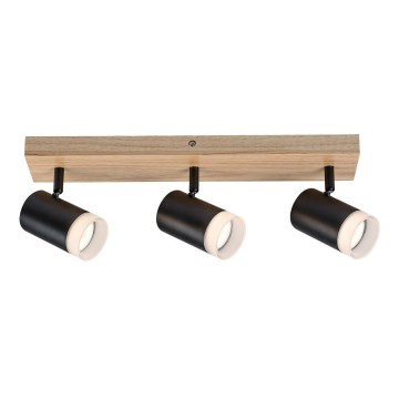 Rabalux - Stropno reflektorsko svetlo 3xGU10/5W/230V hrast