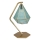 Rabalux - Tiffany vitražna stona lampa 1xE14/40W/230V zlatna/plava