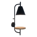 Rabalux - Zidna lampa sa policom 1xE27/15W/230V bukva