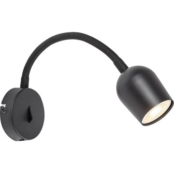 Rabalux - Zidna reflektorska svetiljka 1xGU10/15W/230V crna