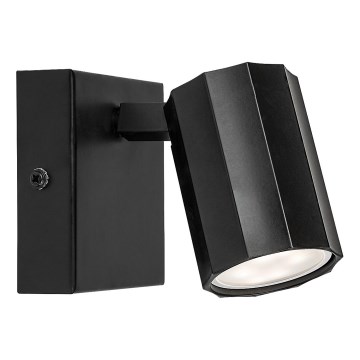 Rabalux - Zidna reflektorska svetiljka 1xGU10/5W/230V crna