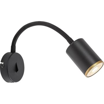 Rabalux - Zidno reflektorsko svetlo 1xGU10/15W/230V crno