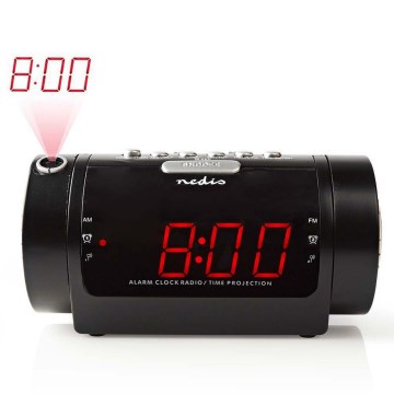 Radio-budilnik sa LED displejom i projektorom 230V