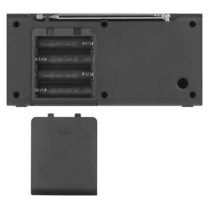 Radio DAB DAB+ FM 3W/5V/4xAA crna