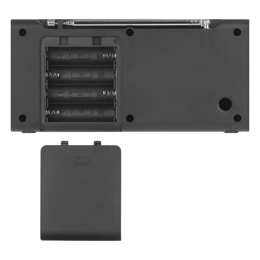 Radio DAB DAB+ FM 3W/5V/4xAA crna