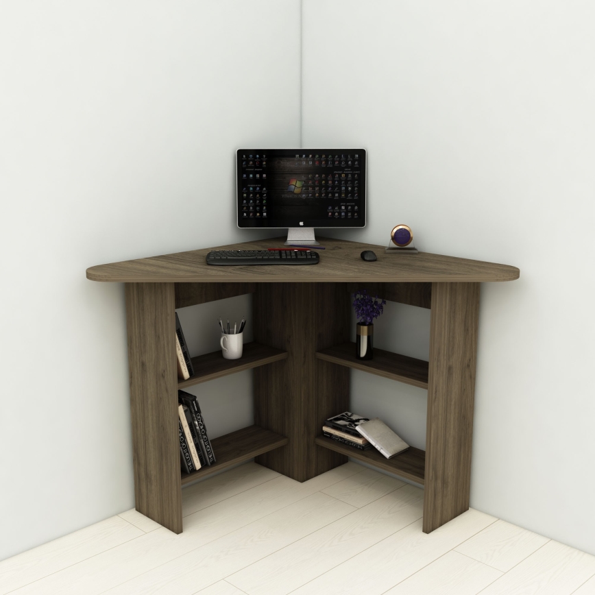 Radni sto CORNER 73,8x80 cm braon