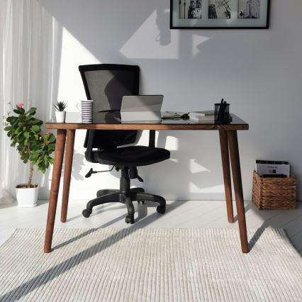 Radni sto COZY 73x110 cm borovina/crna