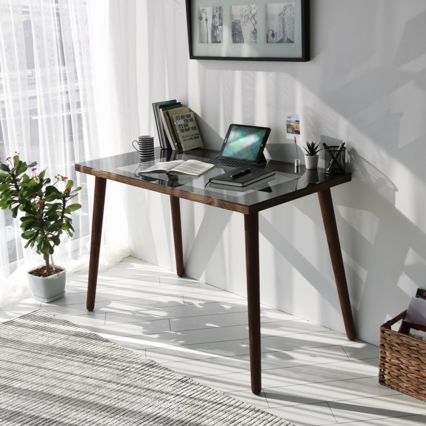 Radni sto COZY 73x110 cm borovina/crna