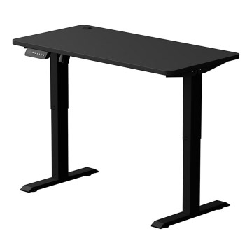 Radni sto podesiv po visini LEVANO 120x60 cm, crne boje