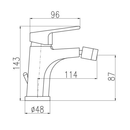 RAV Slezák CO145.0 - Baterija za bide + ispust COLORADO 14,3 cm sjajni hrom