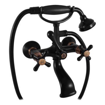 RAV Slezák MK159.5/2CMATSM - Set za kadu sa baterijom MORAVA RETRO crna/mesing