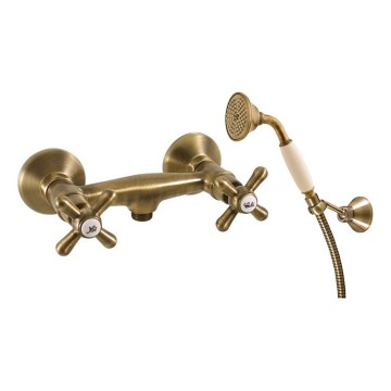 RAV Slezák MK180.5/2SM - Tuš komplet sa baterijom MORAVA RETRO, antički mesing