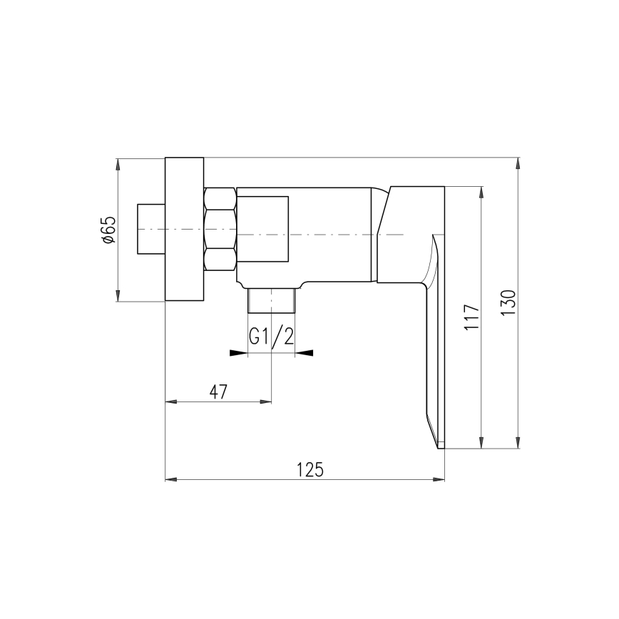 RAV Slezák NL181.5MGL - Tuš baterija NIL sjajna siva