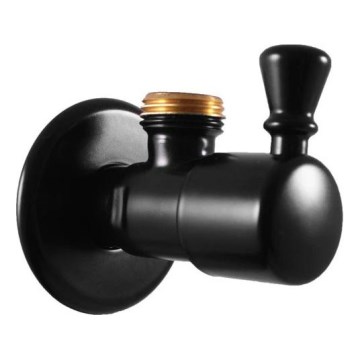 RAV Slezák RV0112CMAT - Kutni ventil RETRO, mat crne boje