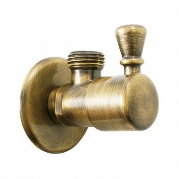 RAV Slezák RV0112SM - RETRO ugaoni ventil, antikni mesing