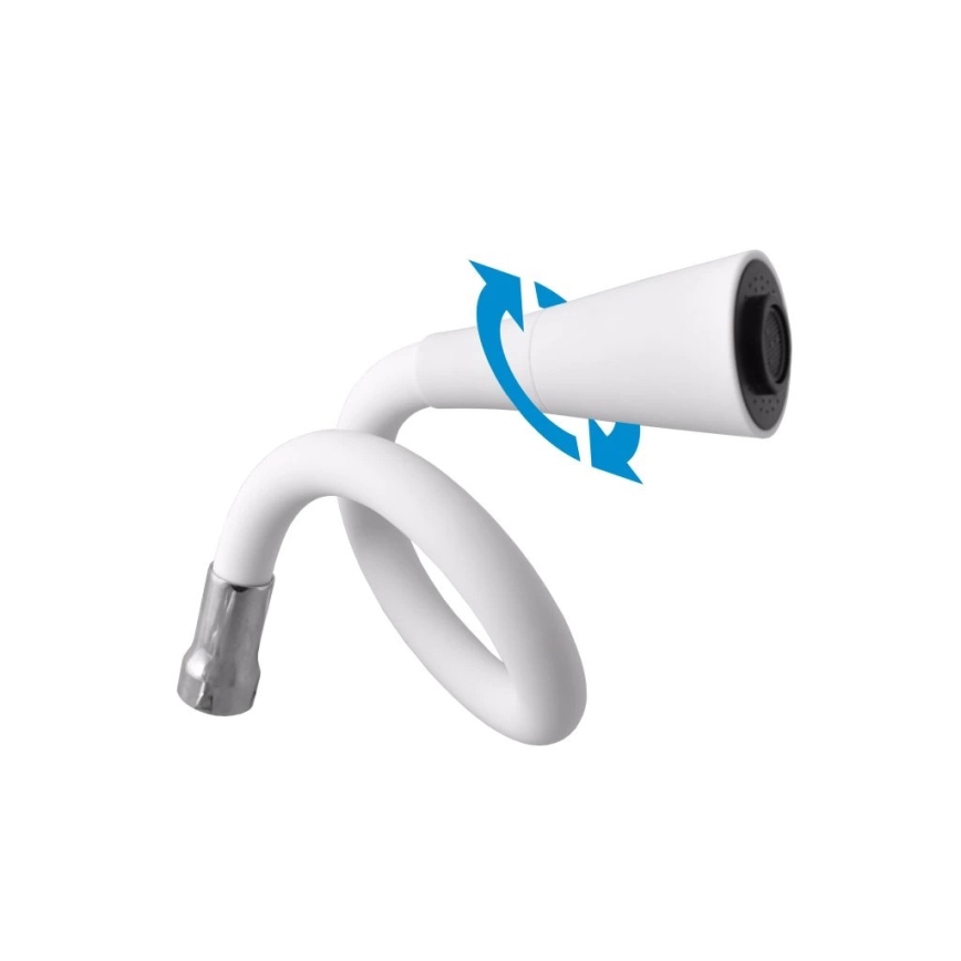 RAV Slezák SA006.0/13CB - Slavina za sudoperu sa fleksibilnim izljevom SAZAVA 35,6 cm bela/sjajni hrom