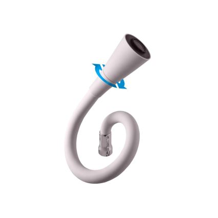 RAV Slezák SA006.0/13S - Baterija za sudoperu SAZAVA sa fleksibilnim ramenom, 35,6 cm, siva/sjajni hrom