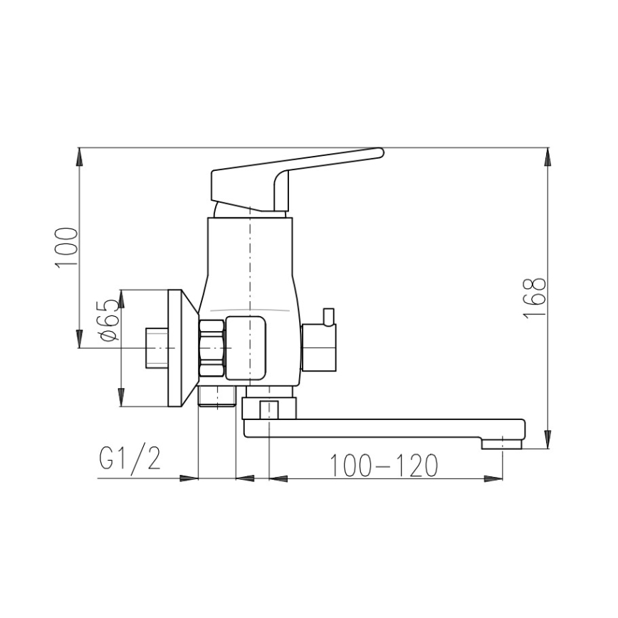 RAV Slezák SA051.5 - Baterija za kadu SAZAVA, sjajni hrom