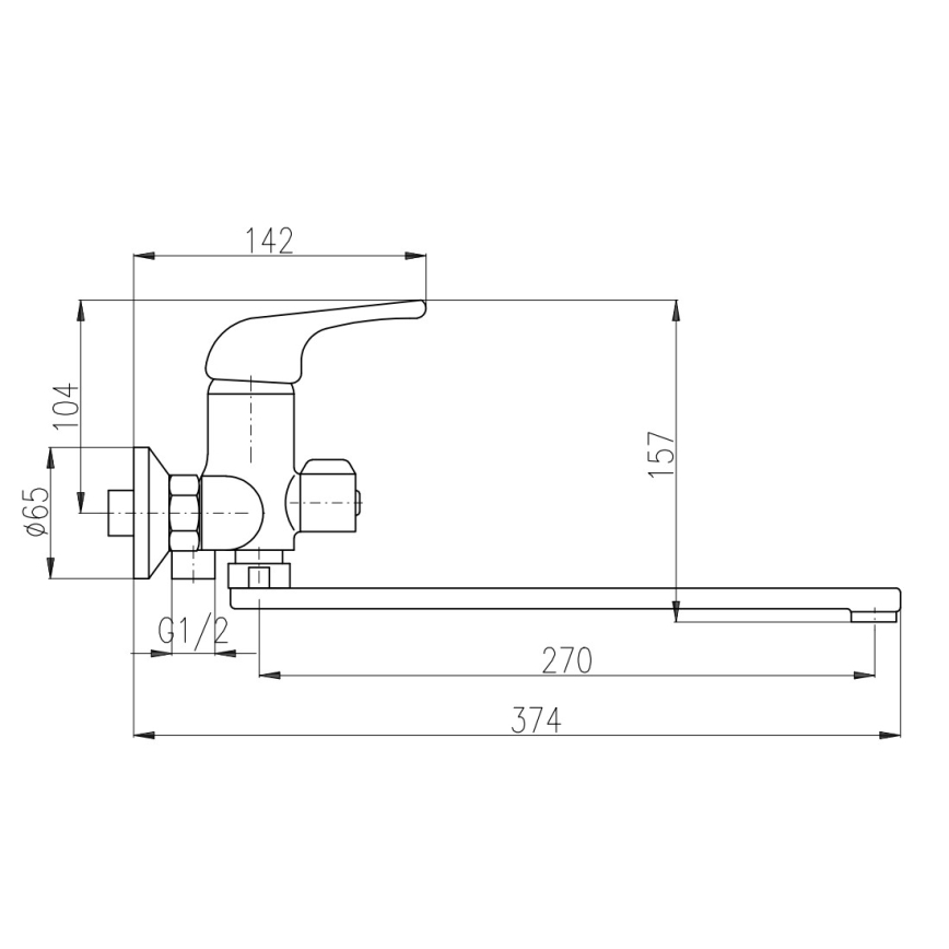 RAV Slezák SA053.5 - Baterija za kadu SAZAVA, sjajni hrom