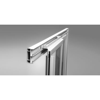 Ravak 00V701R211 - Trodelna tuš vrata SUPERNOVA 90x198 cm, bela