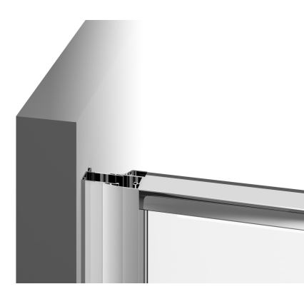 Ravak 37677U00Z1 - Trodelna četvrtkružna tuš kabina PIVOT 90x90 cm satinirano