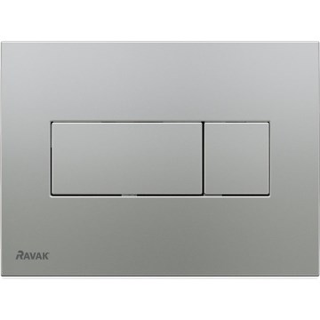 Ravak X01456 - Taster za vodokotlić UNI 24,7x16,5 cm mat hrom