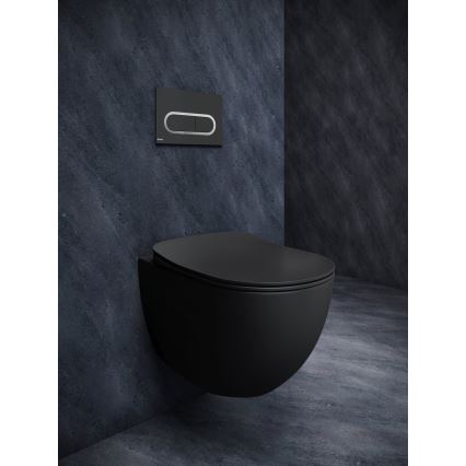 Ravak X01797 - Dugme za ispiranje 24,7x16,5 cm CHROME crna