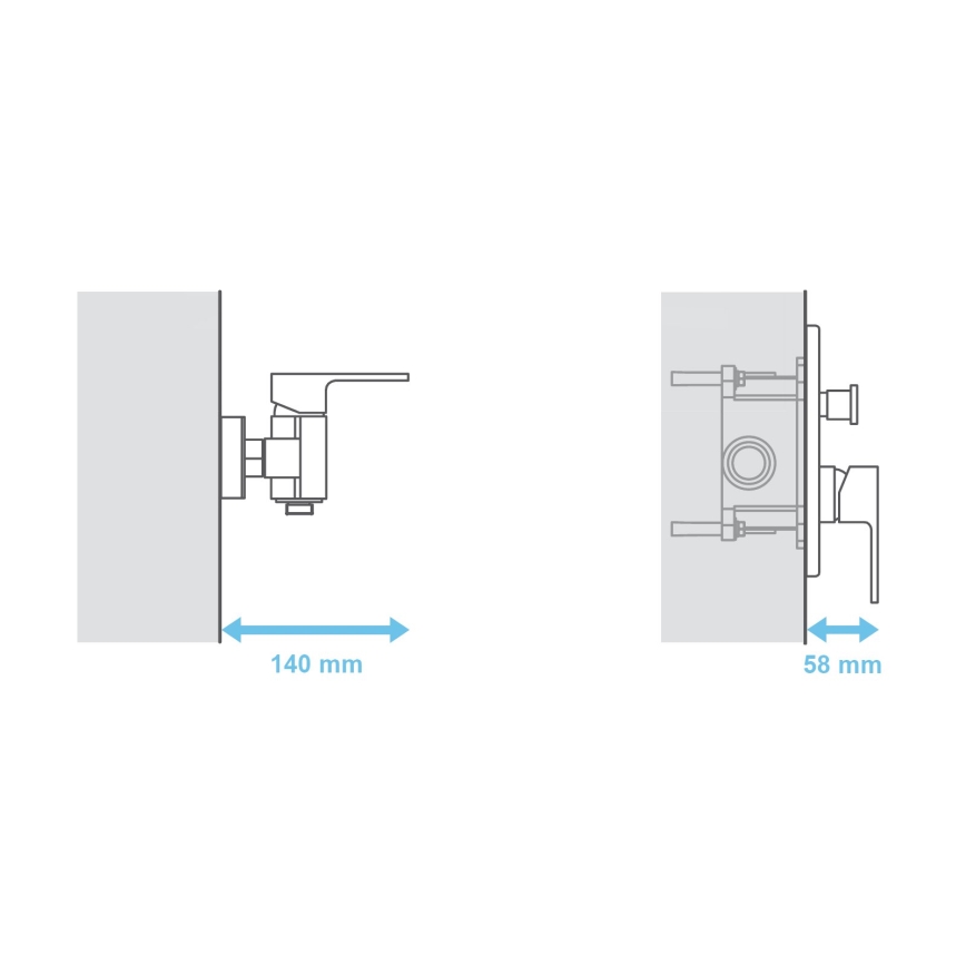 Ravak X070052 - Osnovno telo za podžbukne baterije R-BOX 15,2x11,9 cm