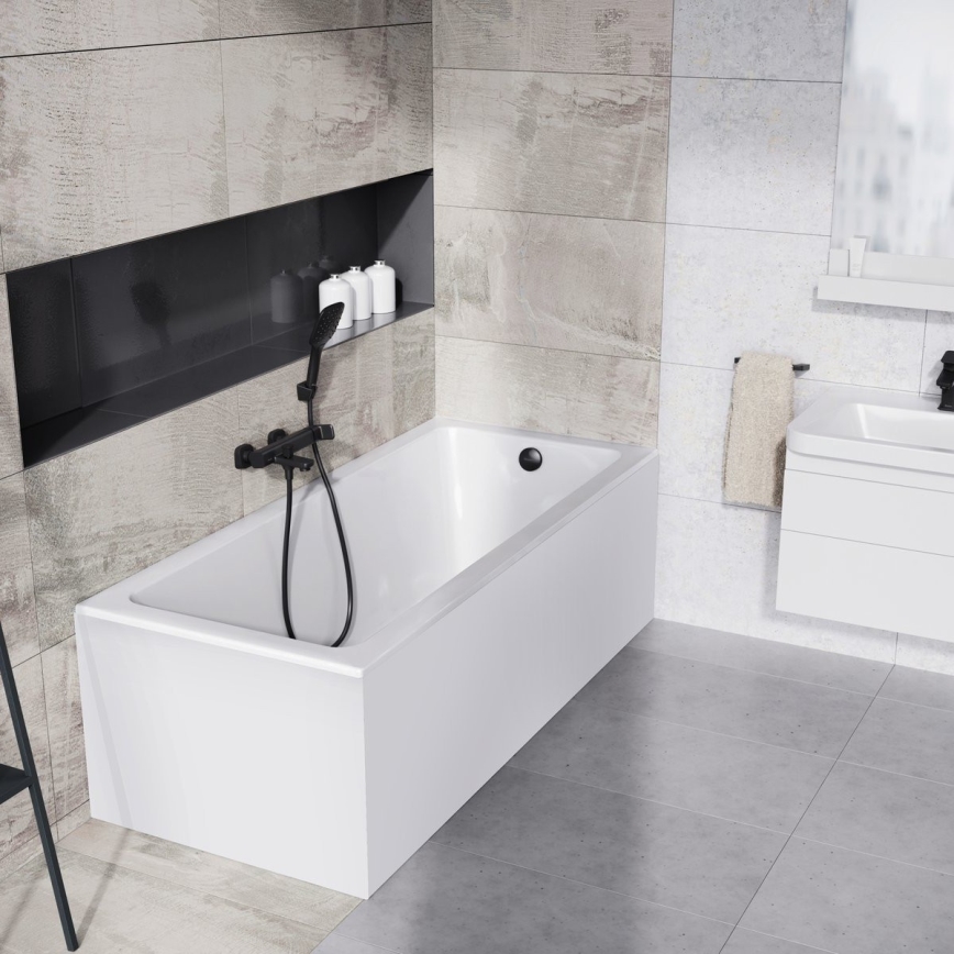 Ravak X070152 - Baterija za kadu FREE crna