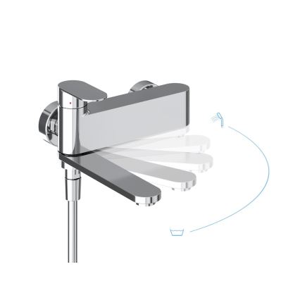 Ravak X070451 - Baterija za kadu CHROME, sjajni hrom