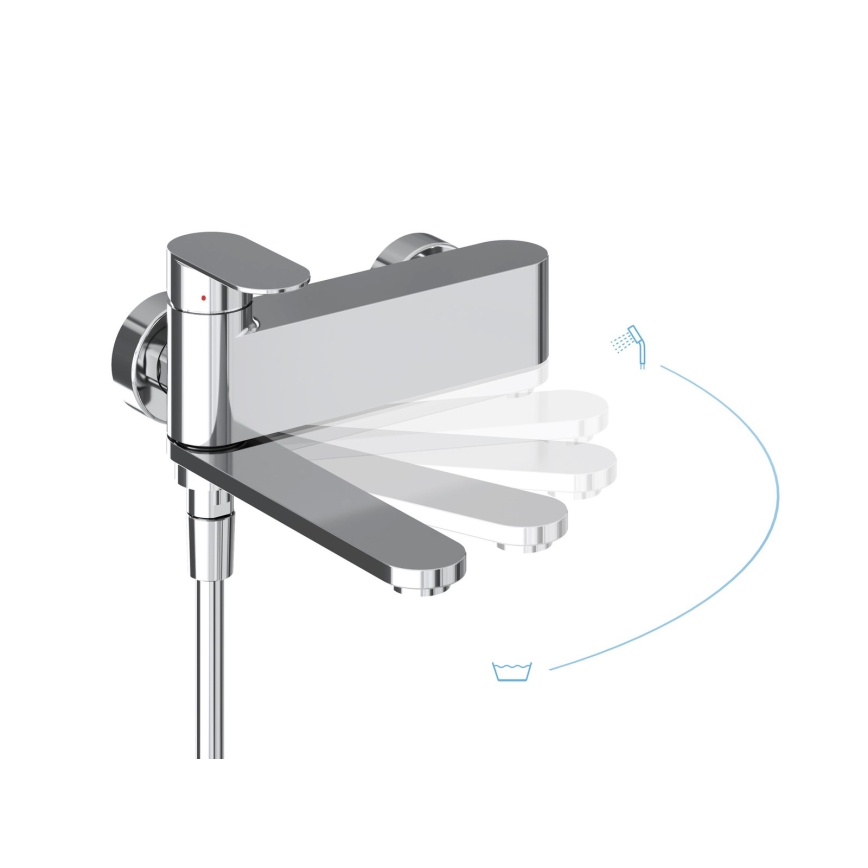 Ravak X070451 - Baterija za kadu CHROME, sjajni hrom