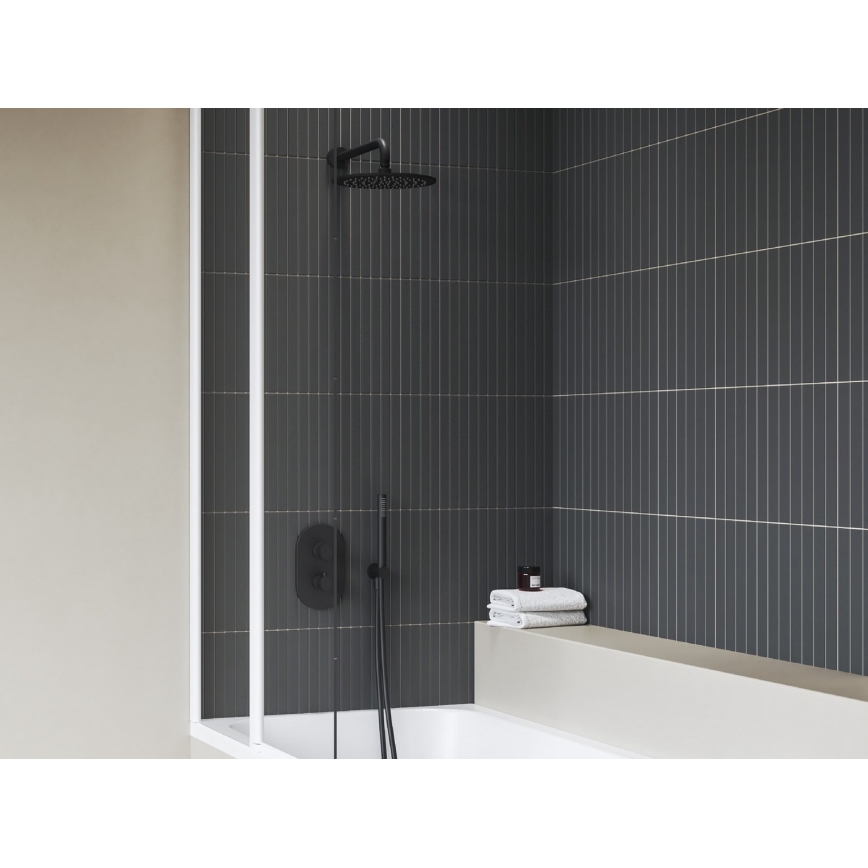 Ravak X070469 - Termostatska tuš baterija za podometnu ugradnju CHROME crna
