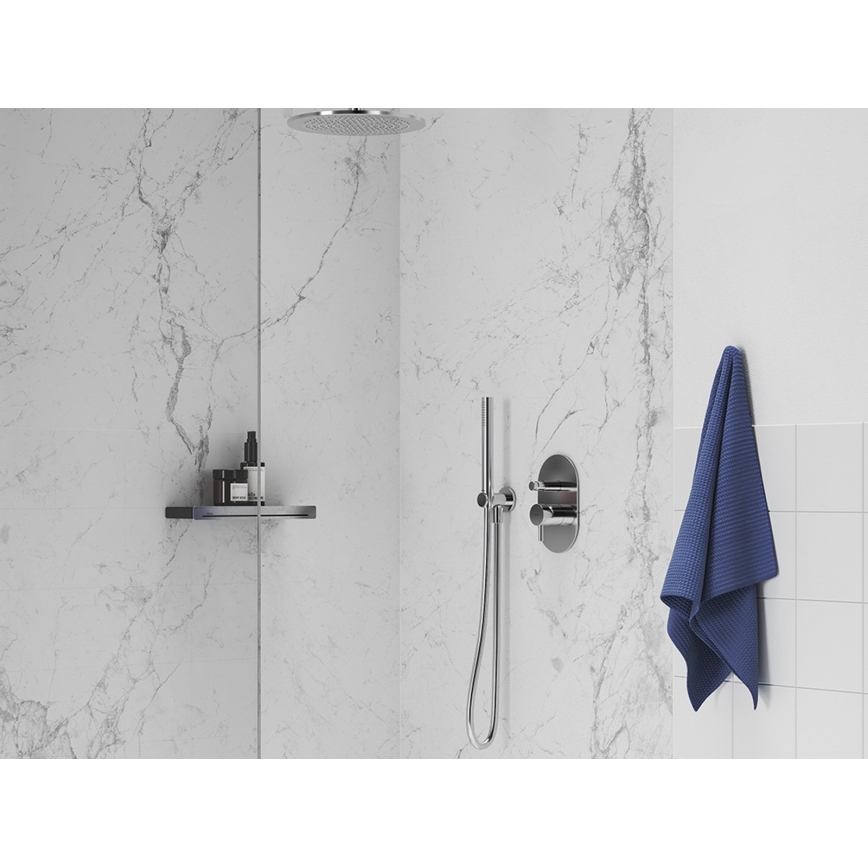 Ravak X07P176 - Plastično tuš crevo 150 cm sjajni hrom