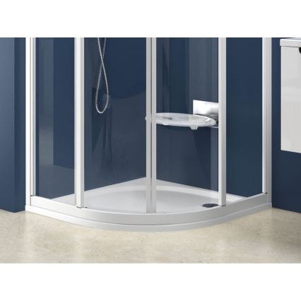Ravak XA237711010 - Četvrtkružna tuš kada ELIPSO 90x90 cm bela