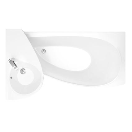 Ravak XJ1P1100000 - Viseći umivaonik AVOCADO 85x45 cm liveni mermer/bela