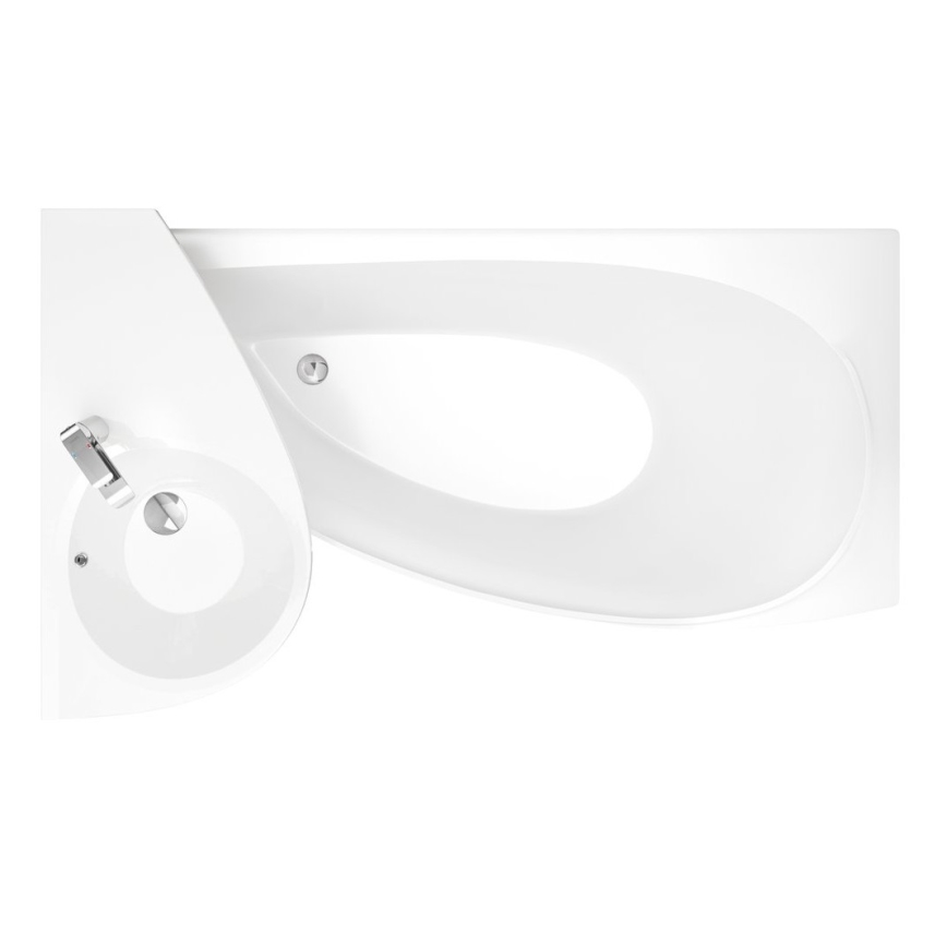 Ravak XJ1P1100000 - Viseći umivaonik AVOCADO 85x45 cm liveni mermer/bela