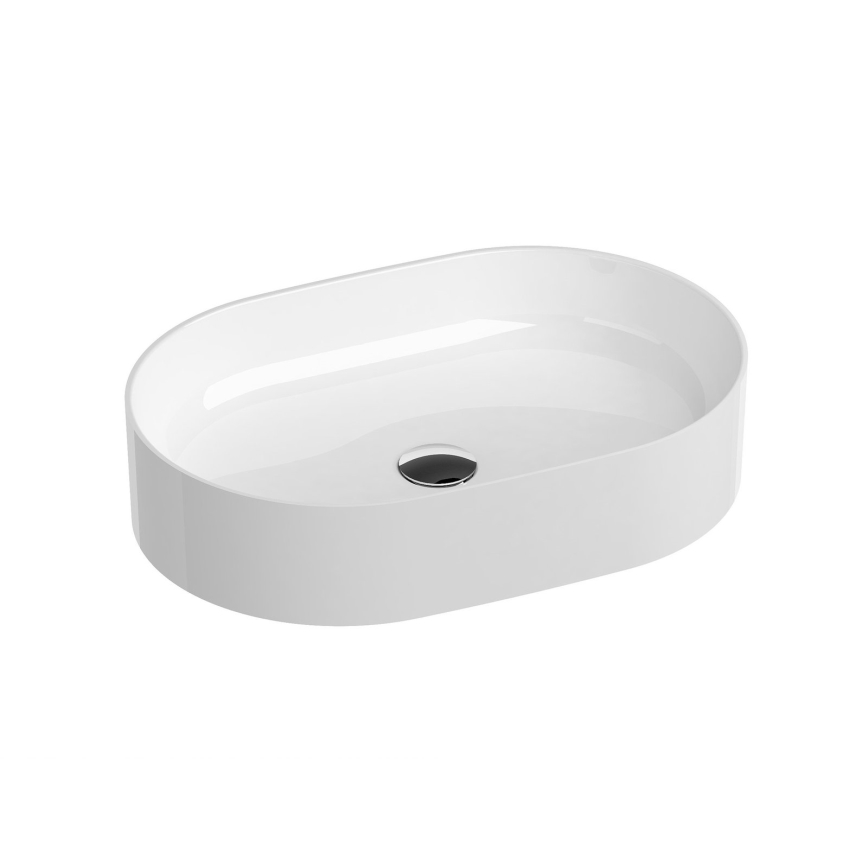 Ravak XJX01155001 - Umivaonik na radnu ploču CERAMIC SLIM 55x37 cm keramika/bela