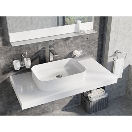 Ravak XJX01155002 - Umivaonik za postavljanje na radnu ploču CERAMIC SLIM 55x37 cm keramika/bela