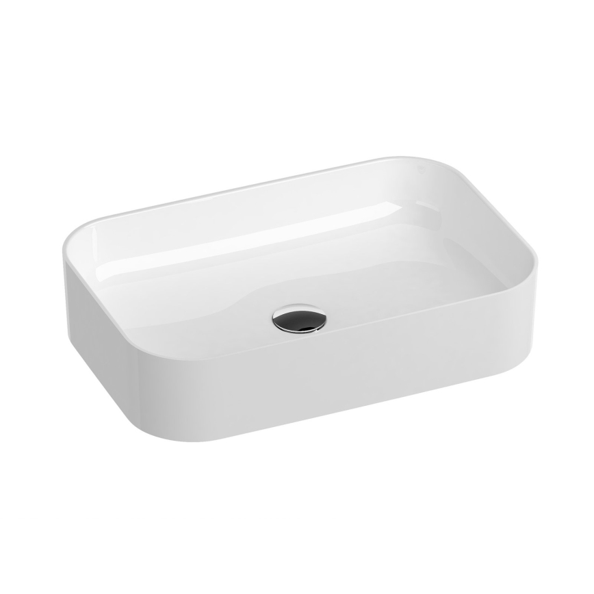 Ravak XJX01155002 - Umivaonik za postavljanje na radnu ploču CERAMIC SLIM 55x37 cm keramika/bela