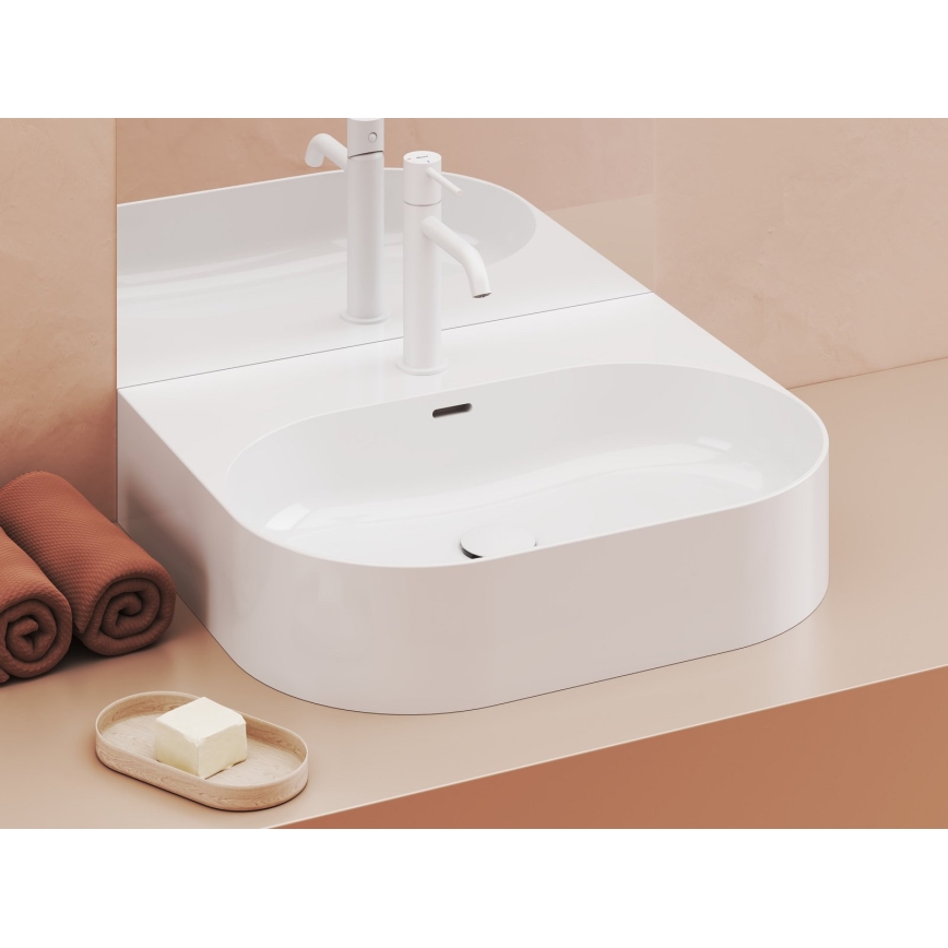 Ravak XJX01155004 - Umivaonik na ploču CERAMIC SLIM 55x45 cm keramika/bela
