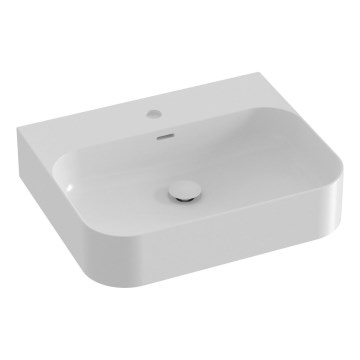 Ravak XJX01155006 - Umivaonik za ugradnju na ploču CERAMIC SLIM 55x45 cm keramika/bela