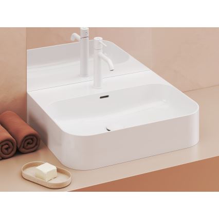 Ravak XJX01155006 - Umivaonik za ugradnju na ploču CERAMIC SLIM 55x45 cm keramika/bela