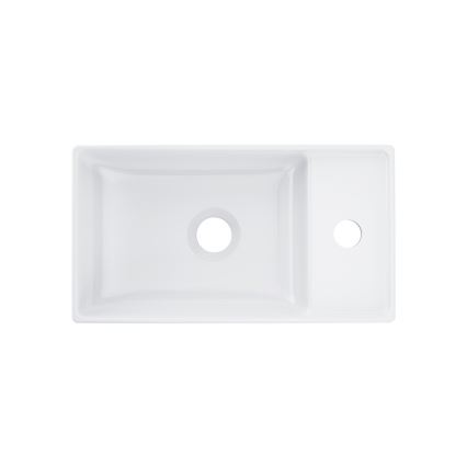 Ravak XJX01240000 - Umivaonik na ploču VEDA SLIM 40x22 cm keramika/bela